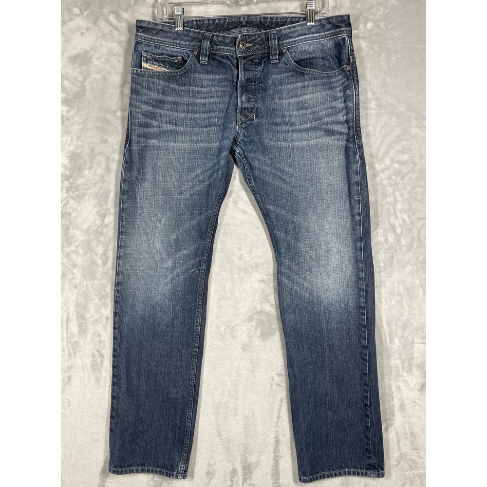 Diesel Safado Regular Slim Straight Jeans Wash 0RZ31 Blue Mens W33 L30 USA Made